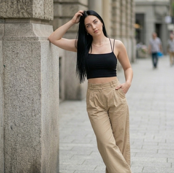 & Other Stories Pants - & Other Stories LA Atelier Size 0 Wide Leg Pleated Trousers Great Condition